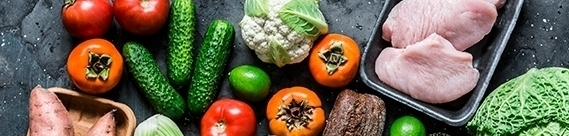 una variedad de ingredientes frescos